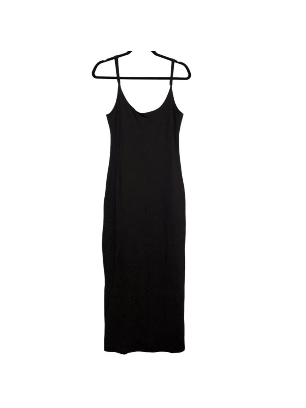 Birch & Stone Contour Black Sleeveless Maxi Slip Dress L